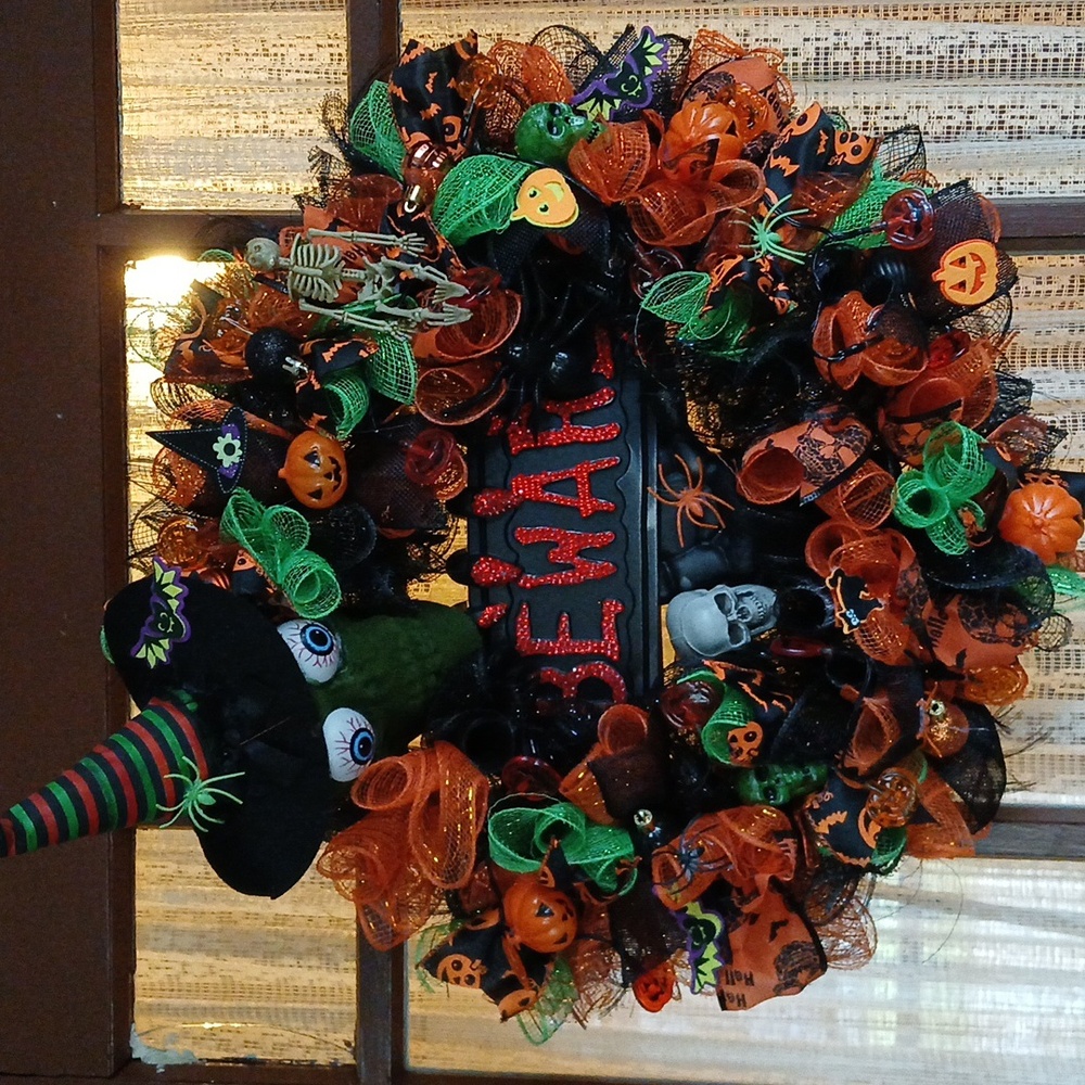 Handmade Halloween Wreath